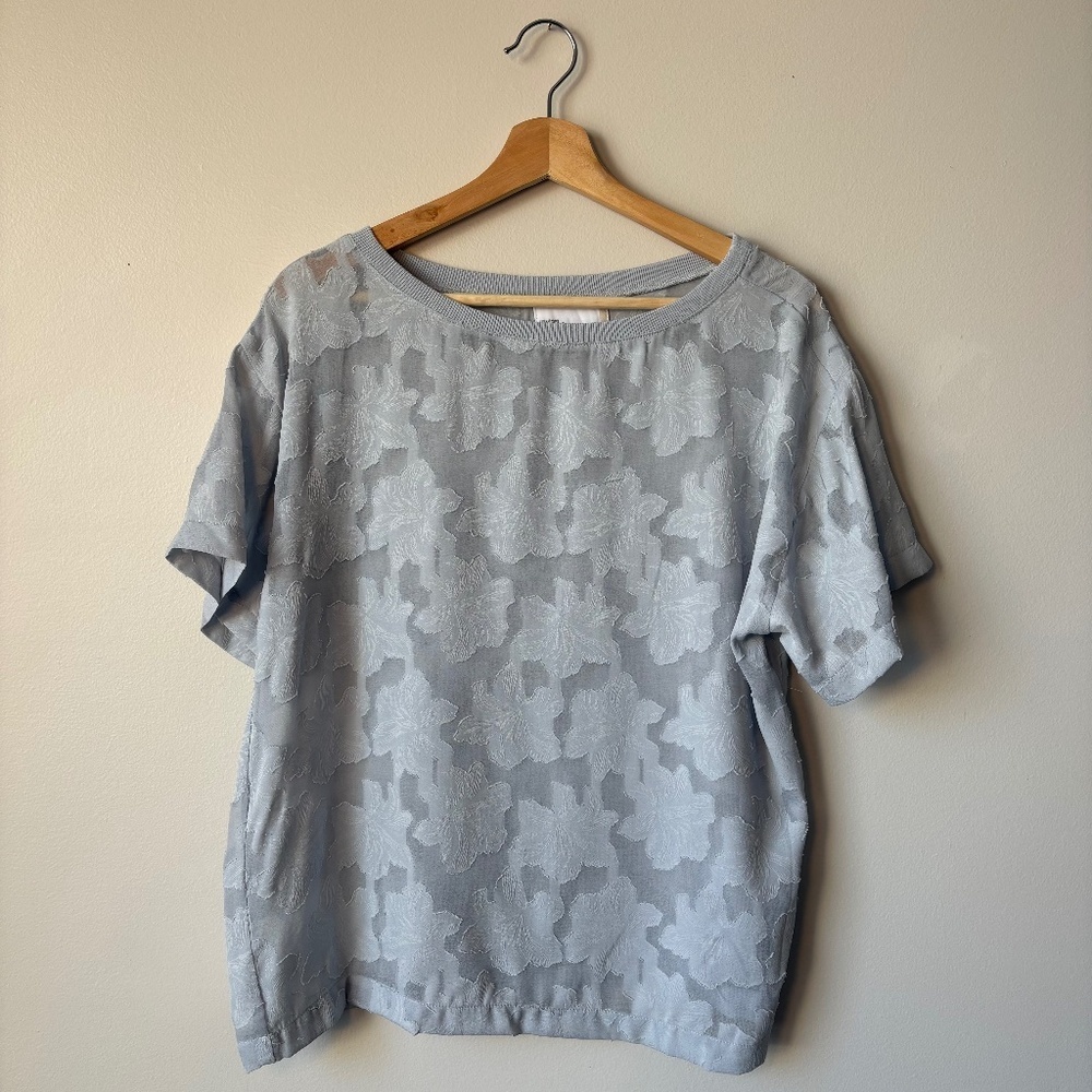 Sheer Nordstrom Rack Floral Textured Top – Women’s M
